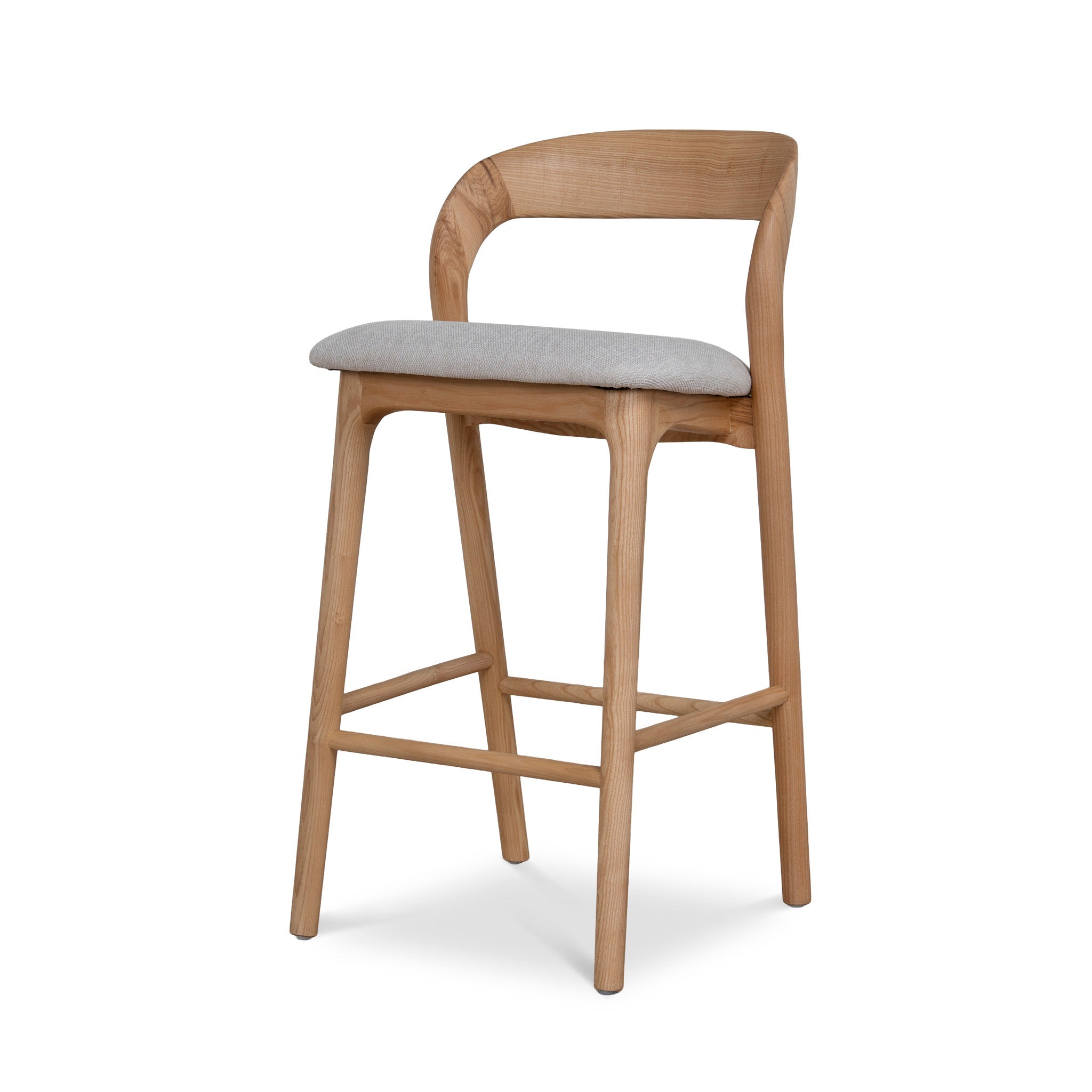 65cm Natural Bar Stool - Naxos Beige