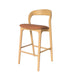 Showcasing Canova 65cm Natural Bar Stool - Naxos Tan BS10567-NX Bar Stool by Calibre Furniturs