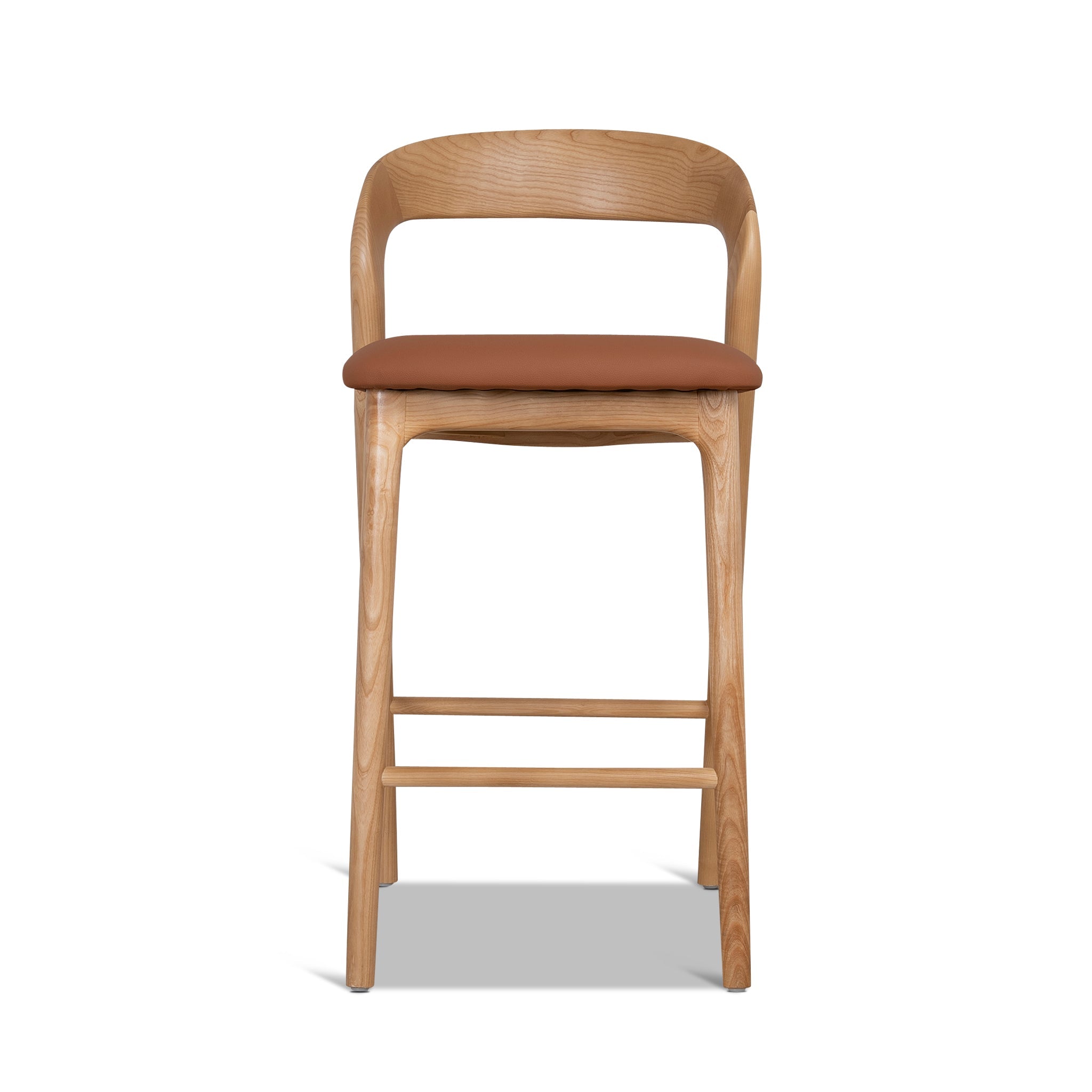 65cm Natural Bar Stool - Naxos Tan