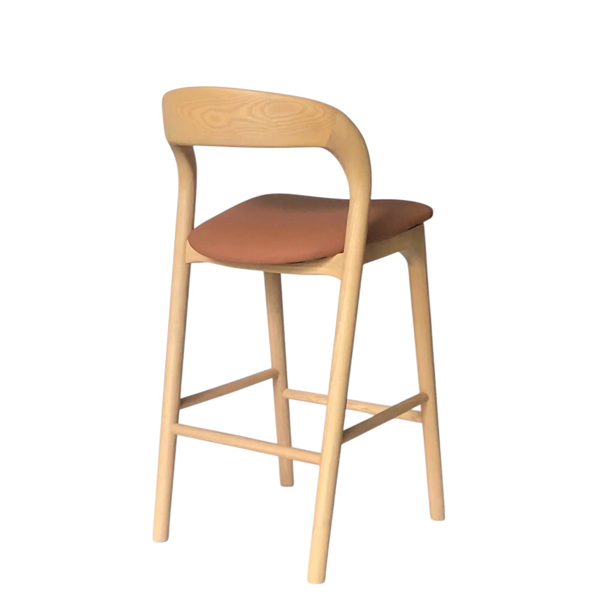 Canova 65cm Natural Bar Stool - Naxos Tan