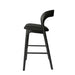 Showcasing Talavera 65cm Bar Stool - Full Black BS10568-NX Bar Stool by Calibre Furniturs