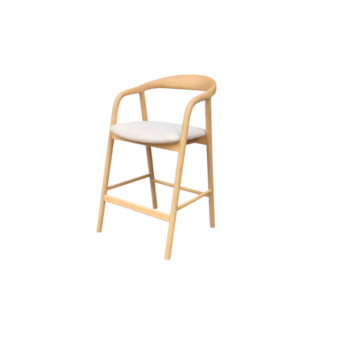 Showcasing Dekebela Natural Bar Stool - Naxos Beige BS10578-NX Bar Stool by Calibre Furniturs