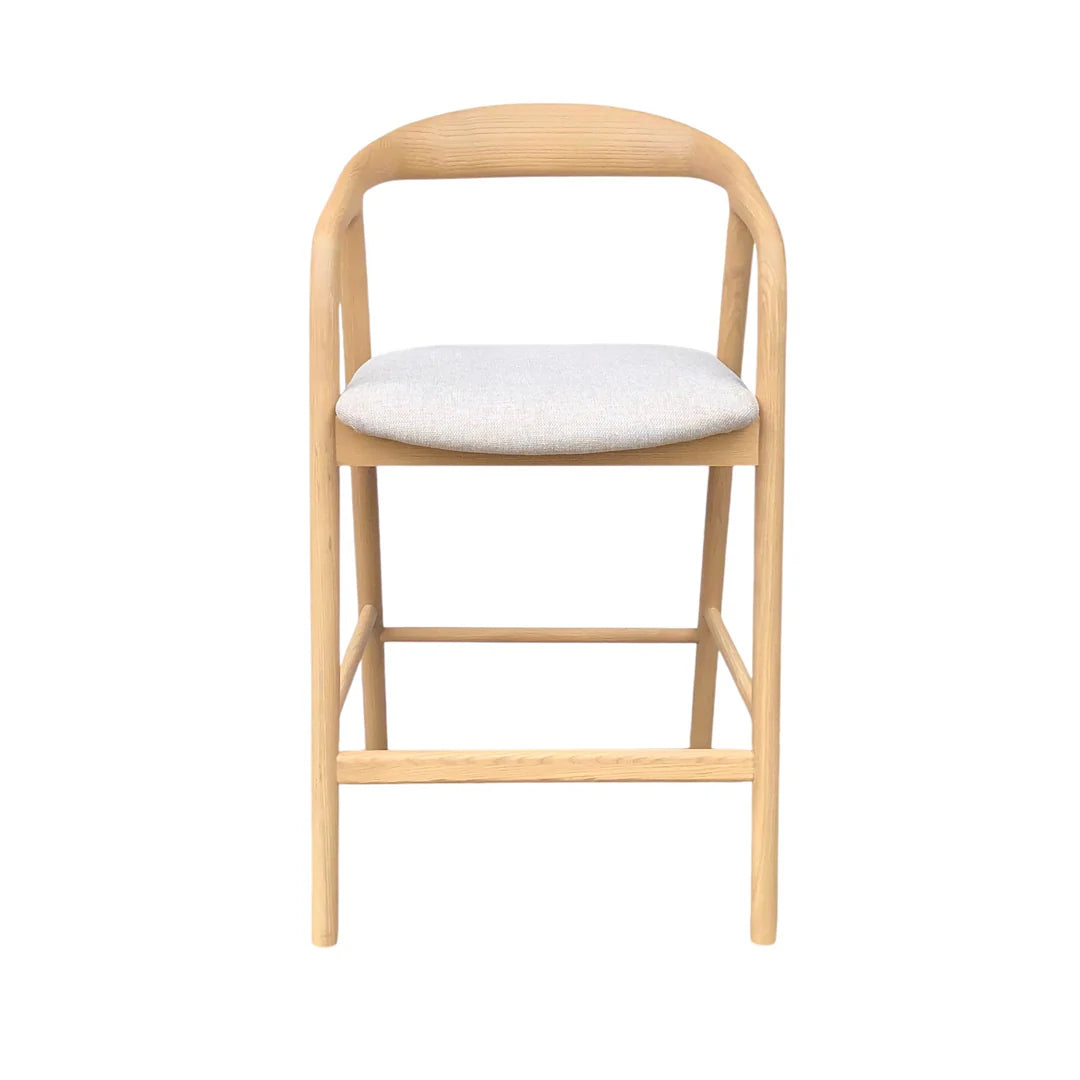 Showcasing Dekebela Natural Bar Stool - Naxos Beige BS10578-NX Bar Stool by Calibre Furniturs