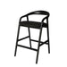 Showcasing Vekerina Bar Stool - Full Black BS10579-NX Bar Stool by Calibre Furniturs