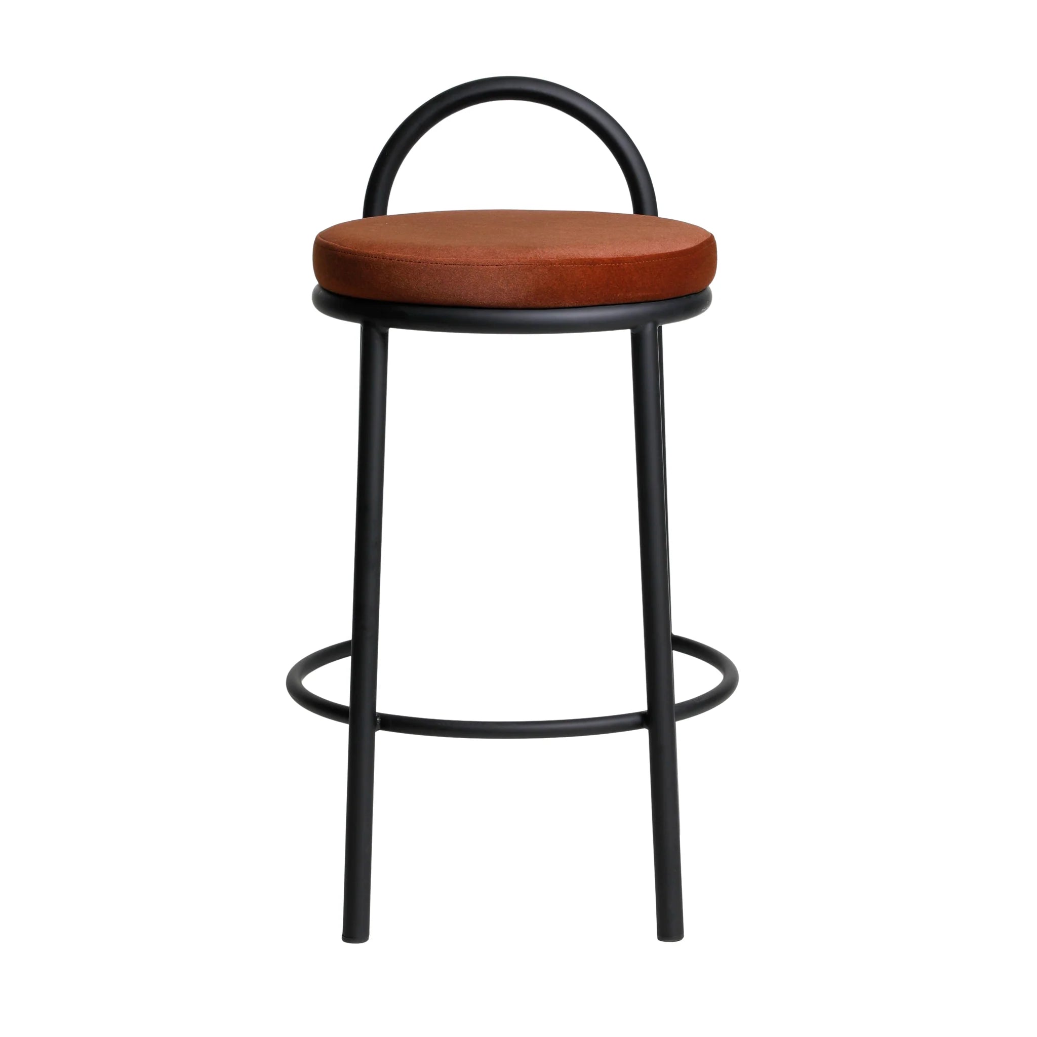 Showcasing Natono 63cm Black Frame Bar Stool - Red Bronze (Set of 2) BS10965-FHx2 Bar Stool by Calibre Furniturs