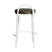 65cm White Frame Bar Stool - Dark Moss Green (Set of 2) - image 7