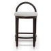 Showcasing Cacesora 66cm Brown Bar Stool - Clay Grey BS12108-LJ Bar Stool by Calibre Furniturs