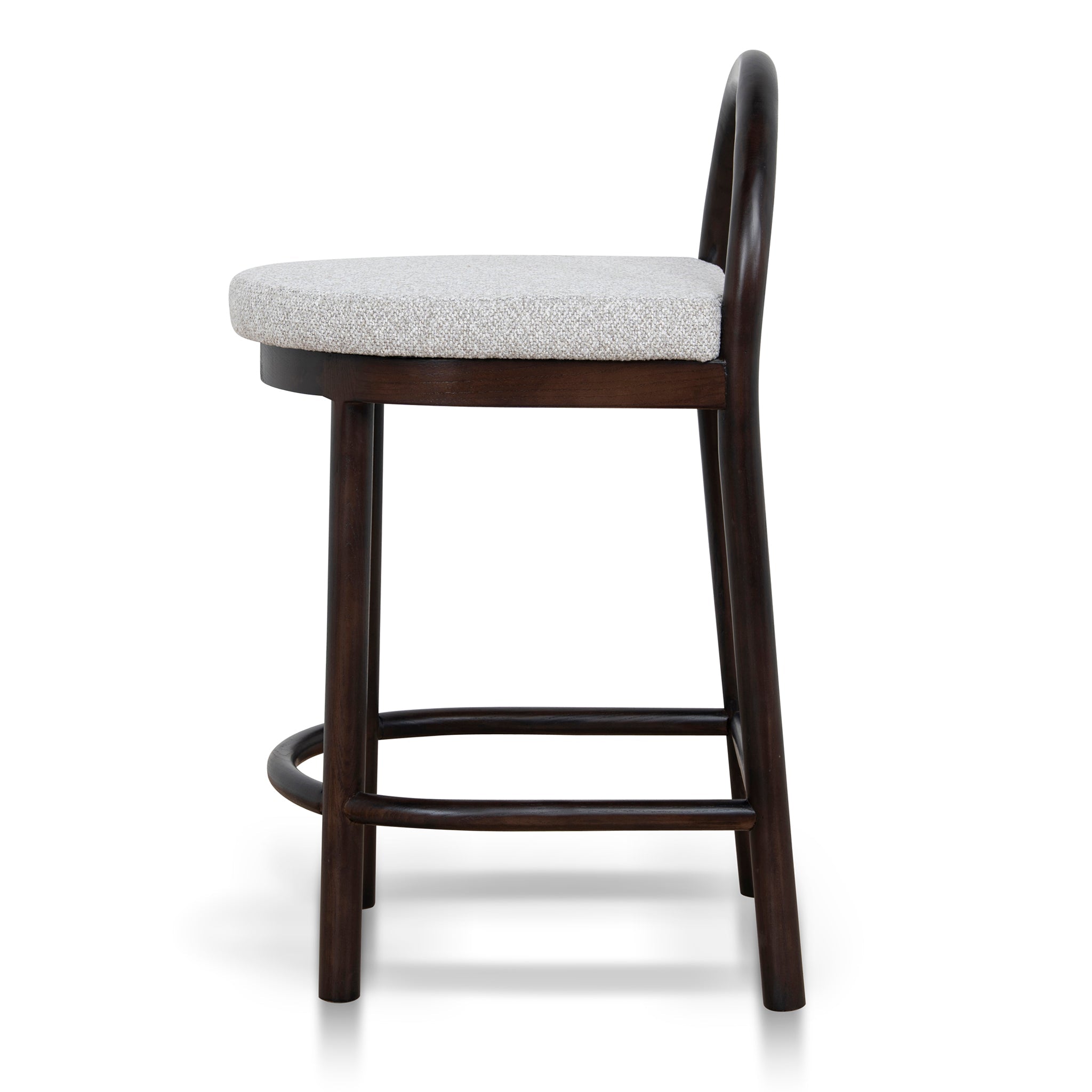 66cm Brown Bar Stool - Clay Grey