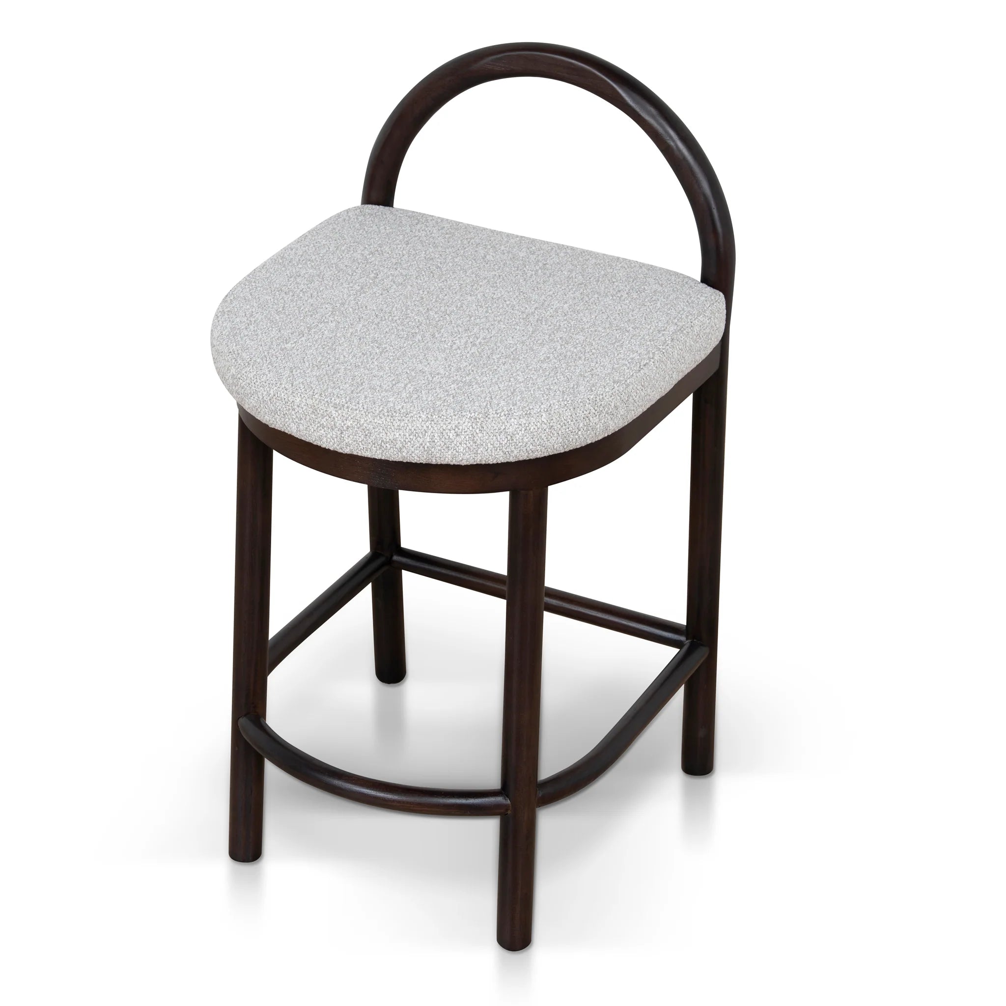 Cacesora 66cm Brown Bar Stool - Clay Grey