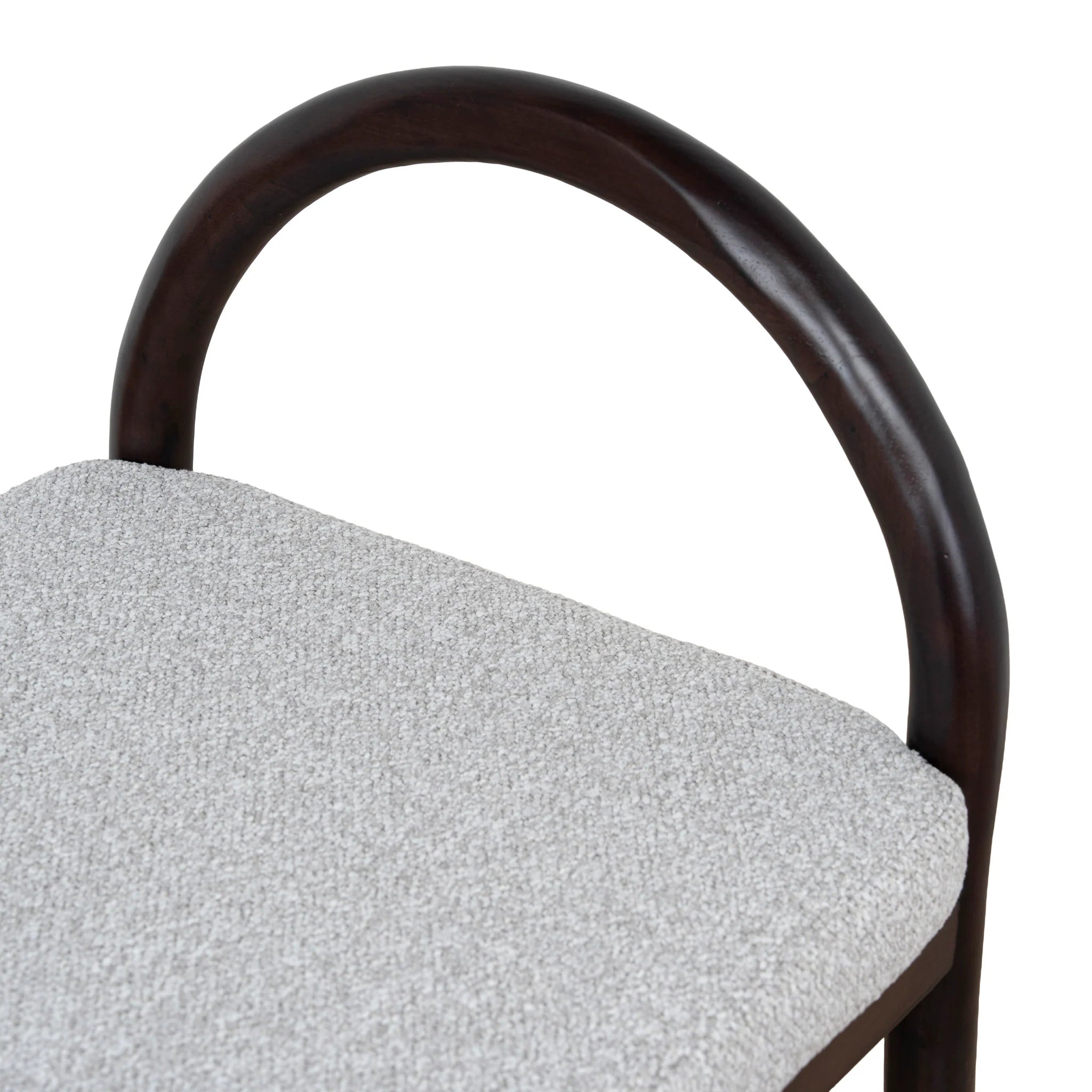 Cacesora 66cm Brown Bar Stool - Clay Grey