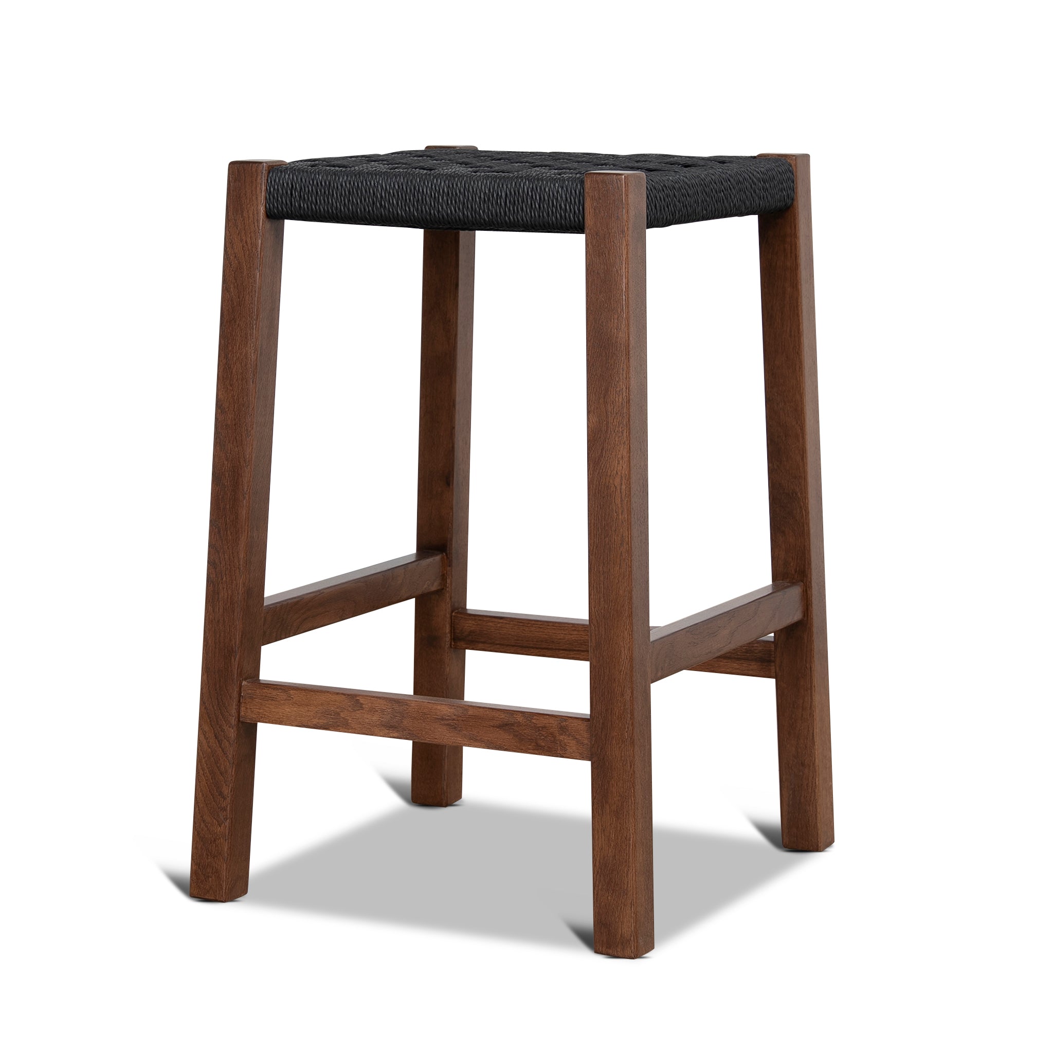 CBS12258-OW 65cm Rattan Bar Stool - Walnut