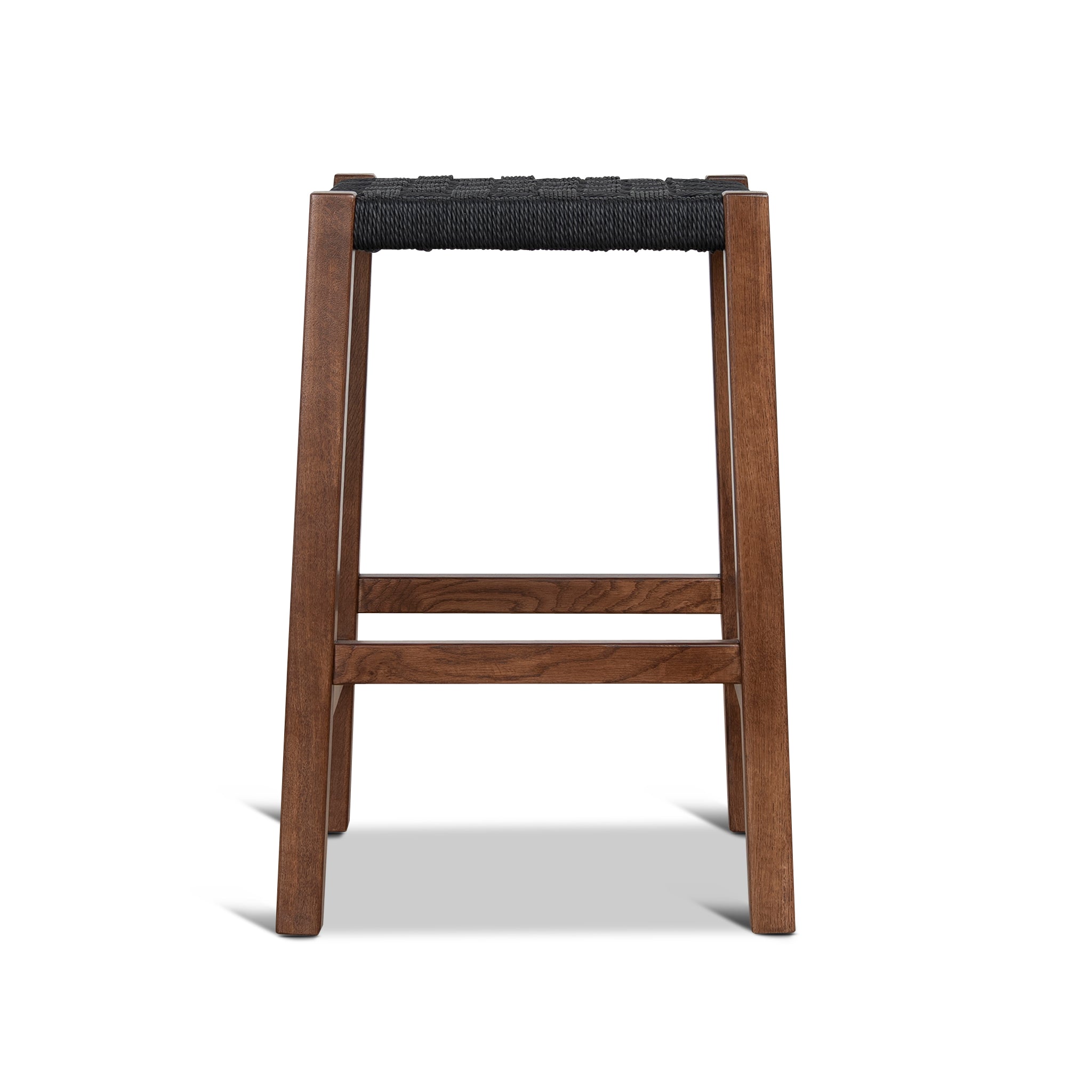 CBS12258-OW 65cm Rattan Bar Stool - Walnut