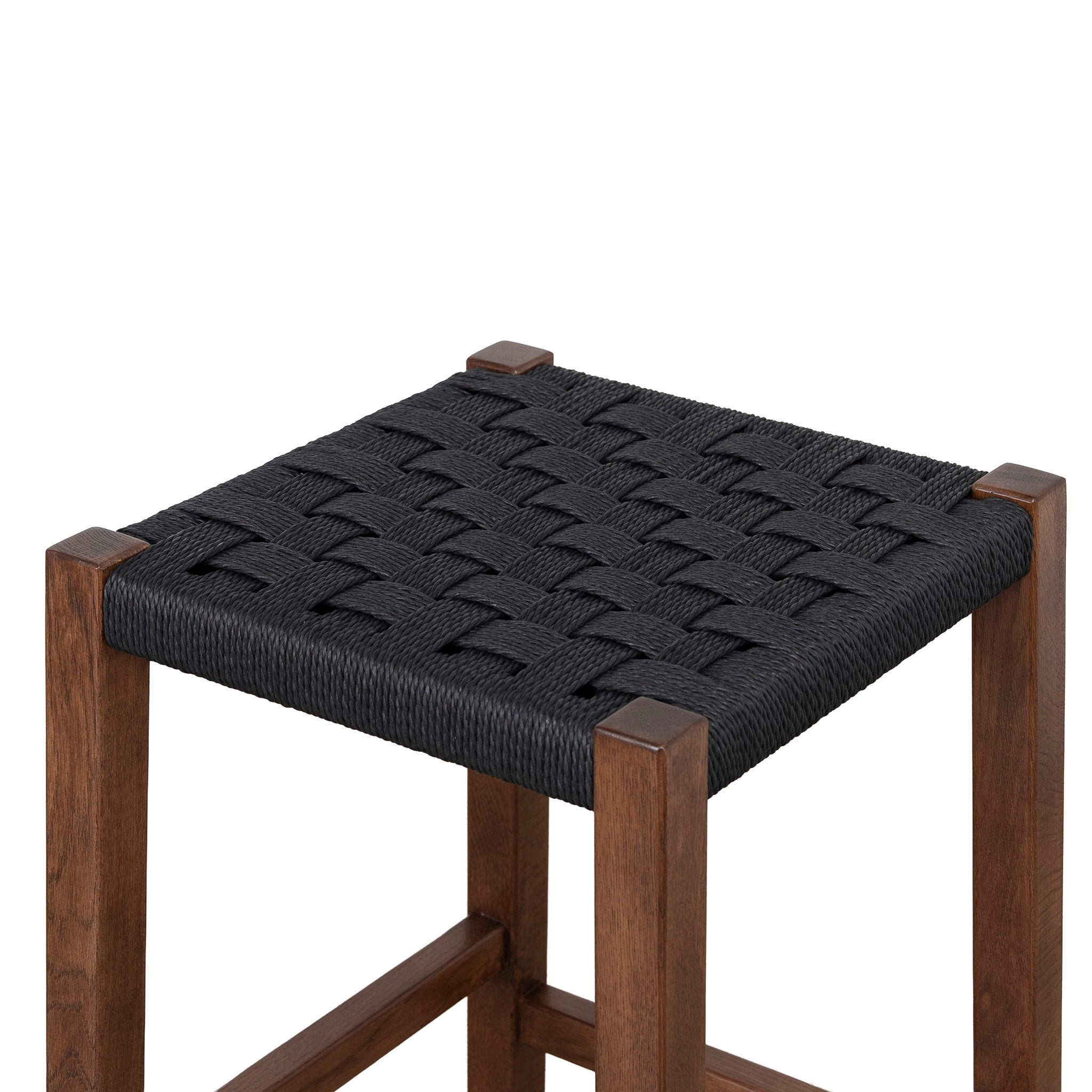 CBS12258-OW 65cm Rattan Bar Stool - Walnut