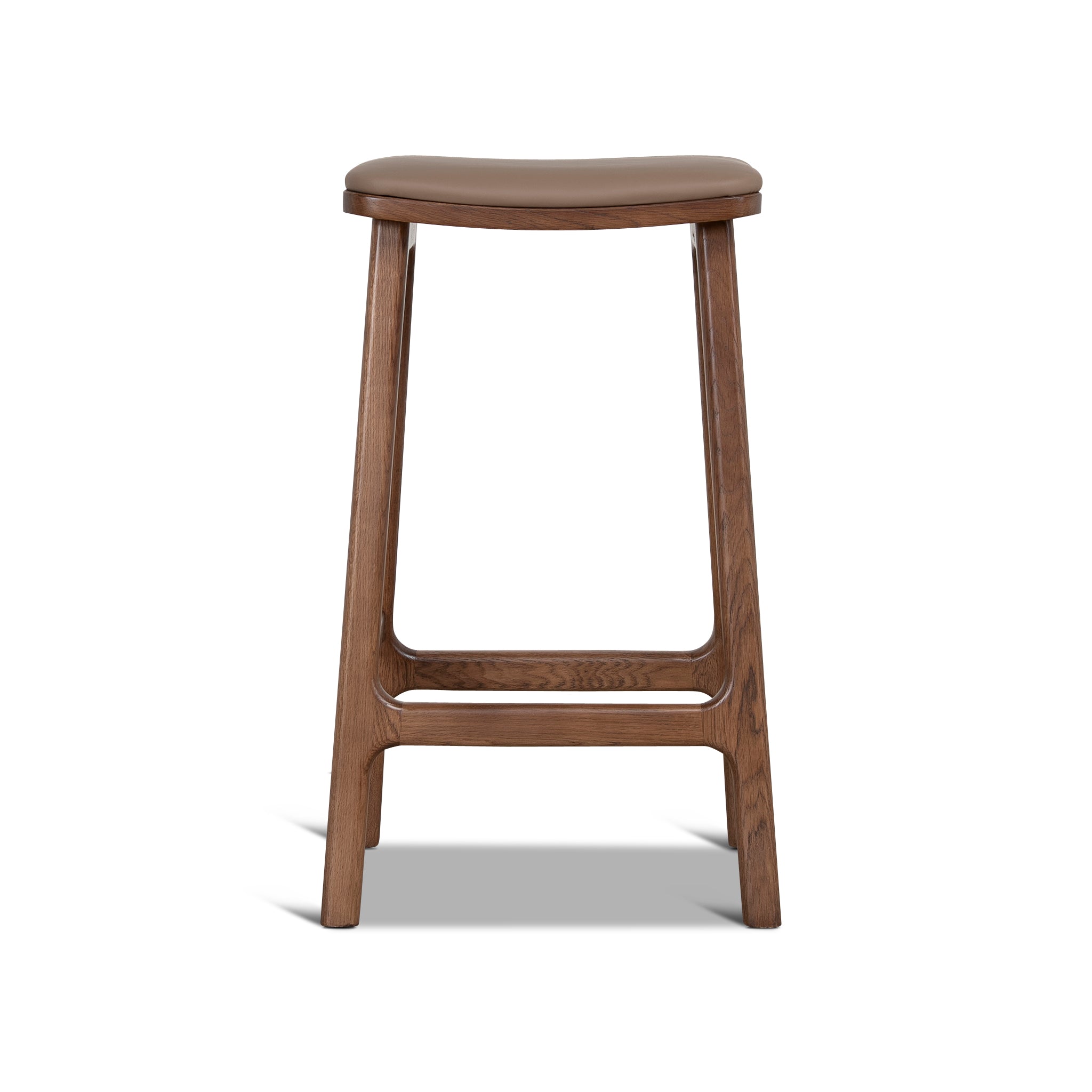 CBS12259-OW 67cm Walnut Bar Stool - Mocha Brown