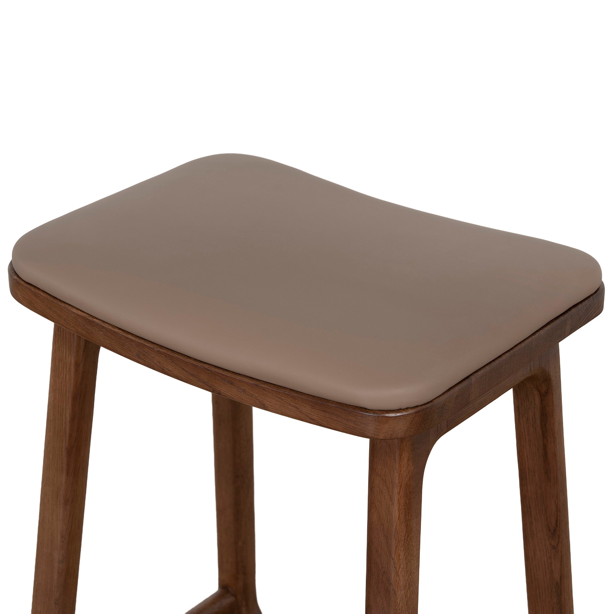 CBS12259-OW 67cm Walnut Bar Stool - Mocha Brown