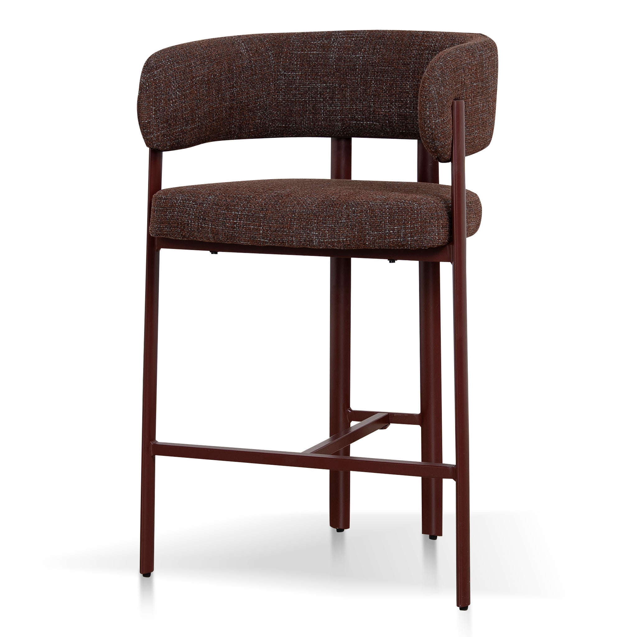 CBS12458-CI Red Barstool - Moss Brown (Set of 2)