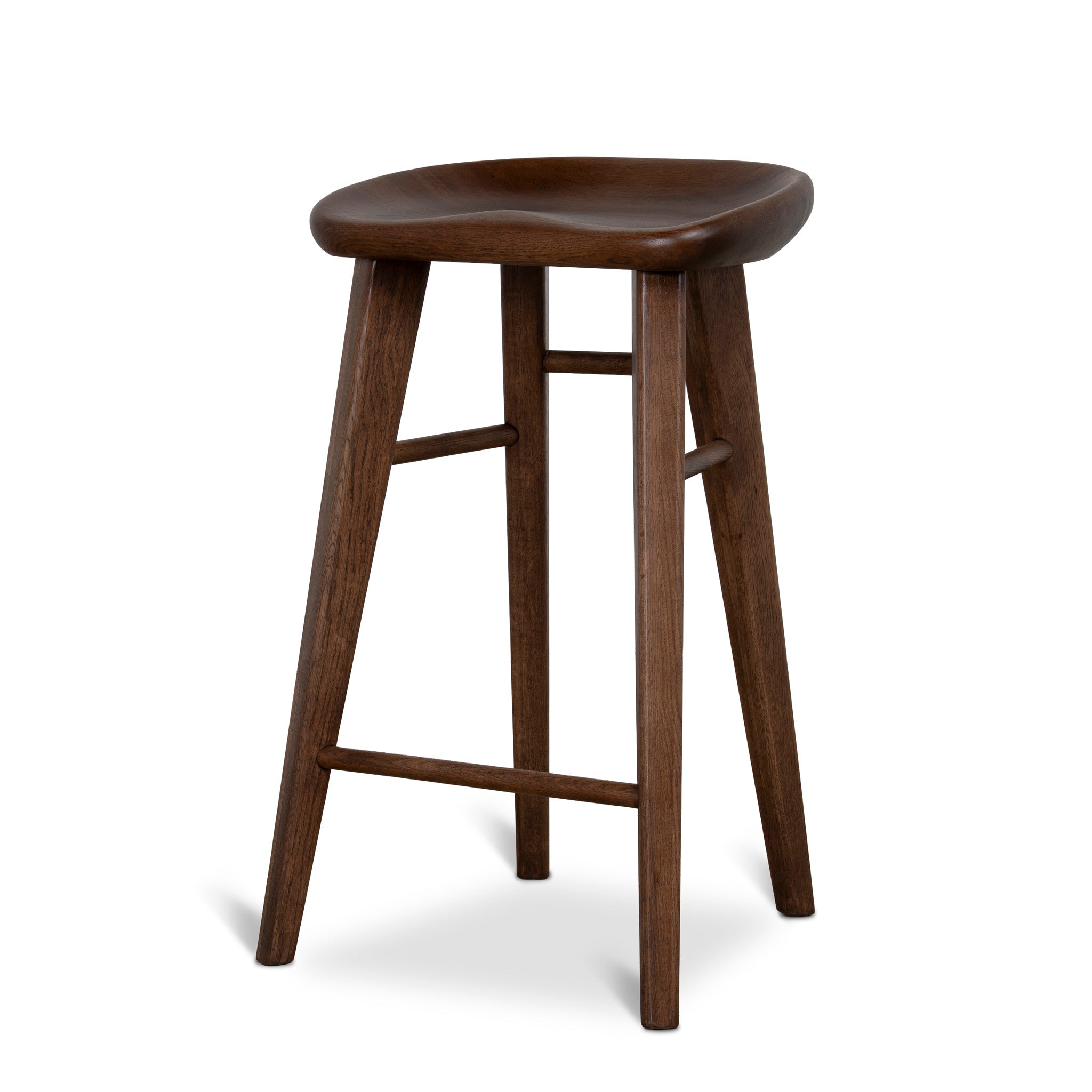 CBS12674-OW 67.5cm Bar Stool - Walnut Stain