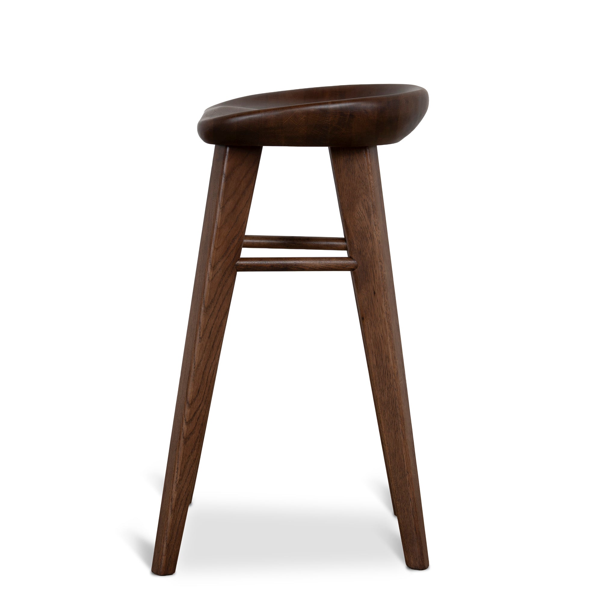 67.5cm Bar Stool - Walnut Stain
