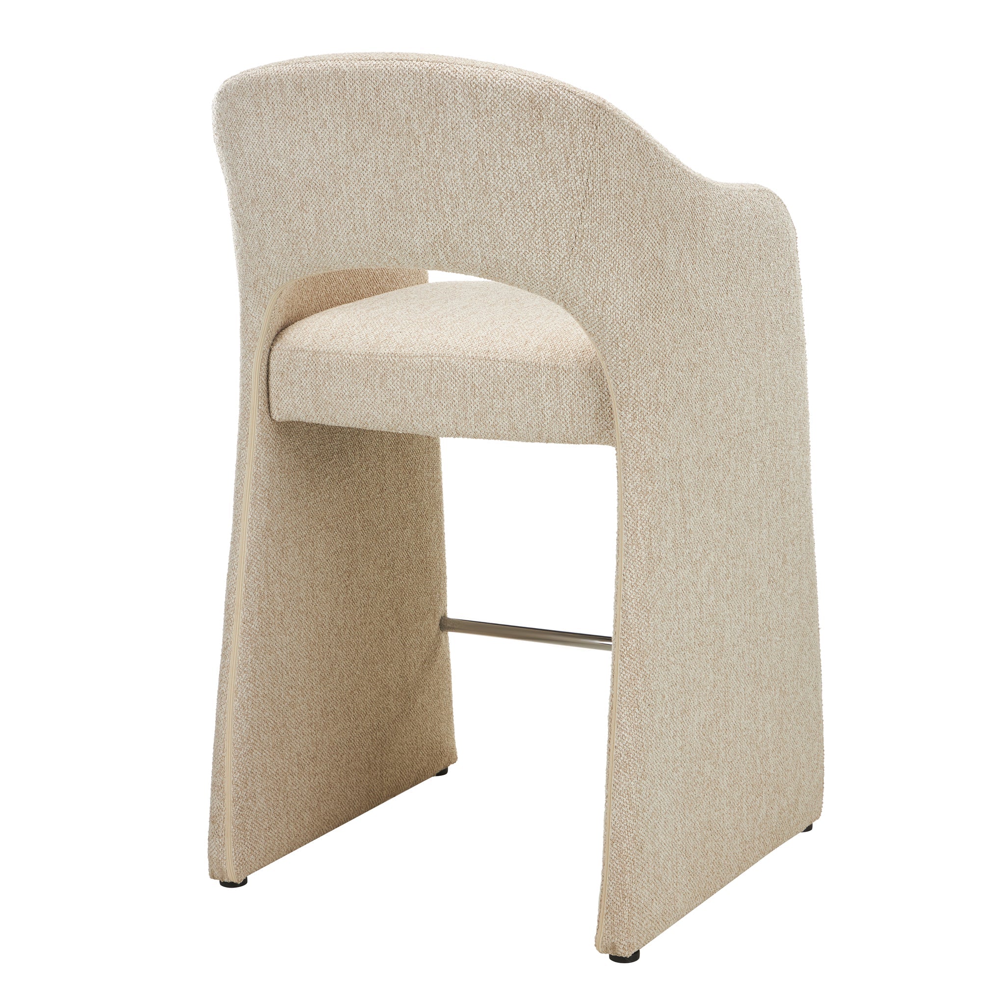 65cm Fabric Bar Stool - Cobble Beige (Set of 2) - image 5