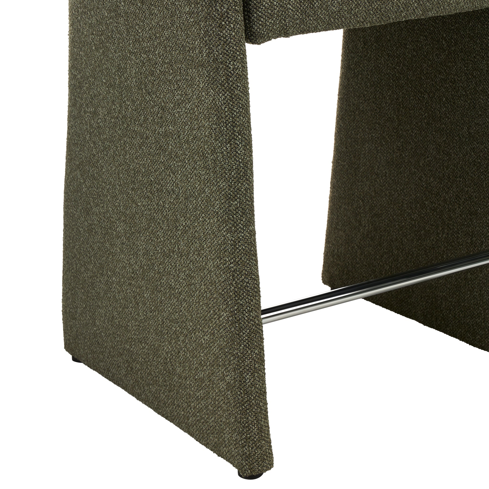65cm Fabric Bar Stool - Twill Green (Set of 2) - image 8