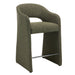 65cm Fabric Bar Stool - Twill Green (Set of 2) - image 3