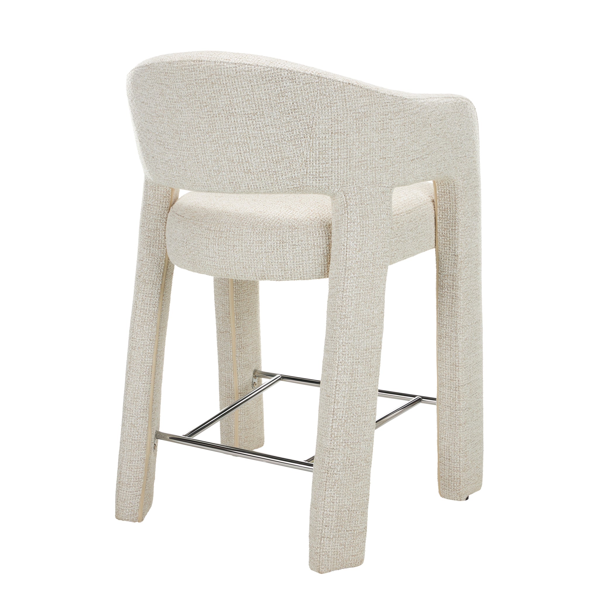 66cm Fabric Bar Stool - Verona Ivory (Set of 2) - image 5