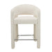 66cm Fabric Bar Stool - Verona Ivory (Set of 2) - image 2
