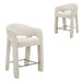 66cm Fabric Bar Stool - Verona Ivory (Set of 2)
