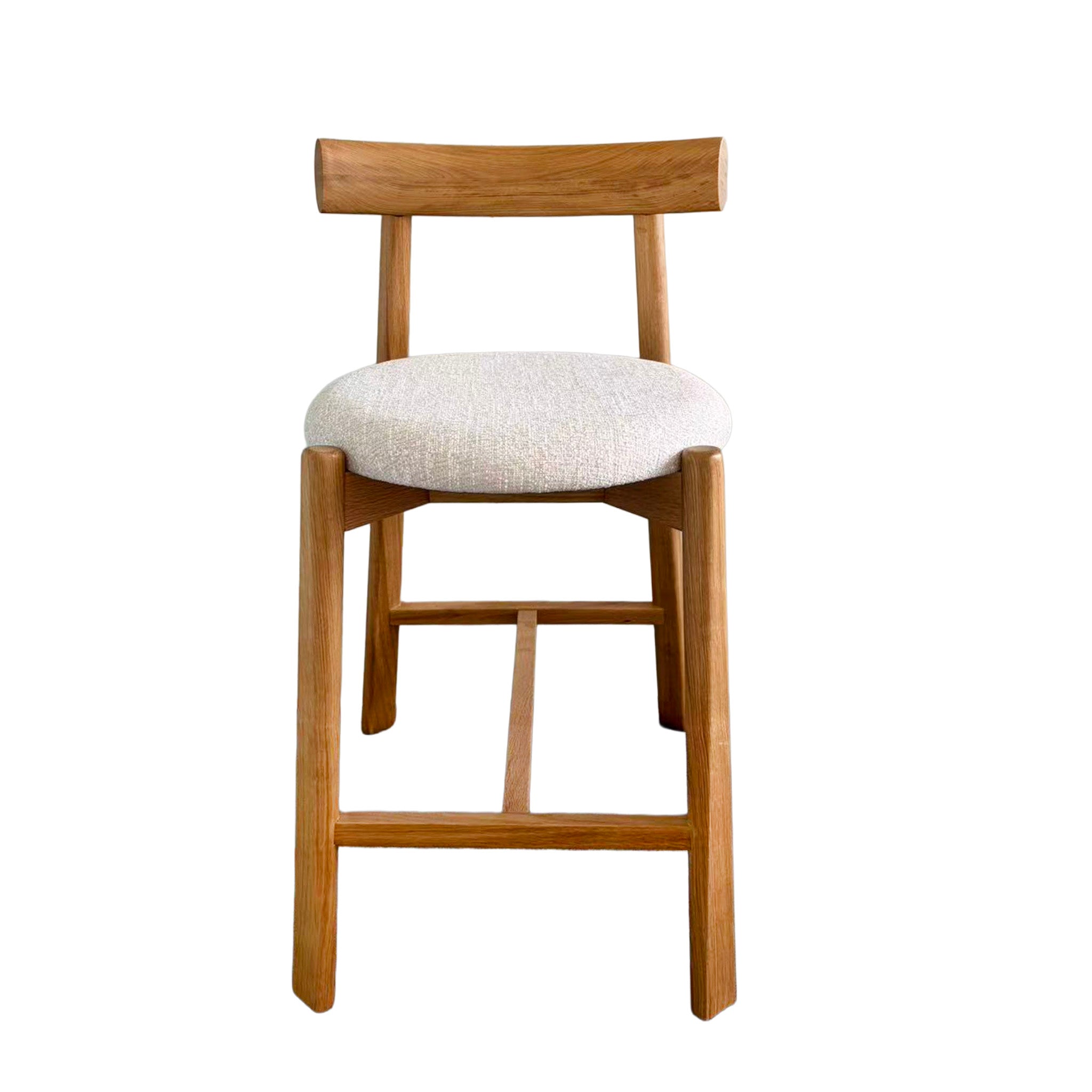 CBS12785-HN 65cm Natural Barstool - California Beige (Set of 2)