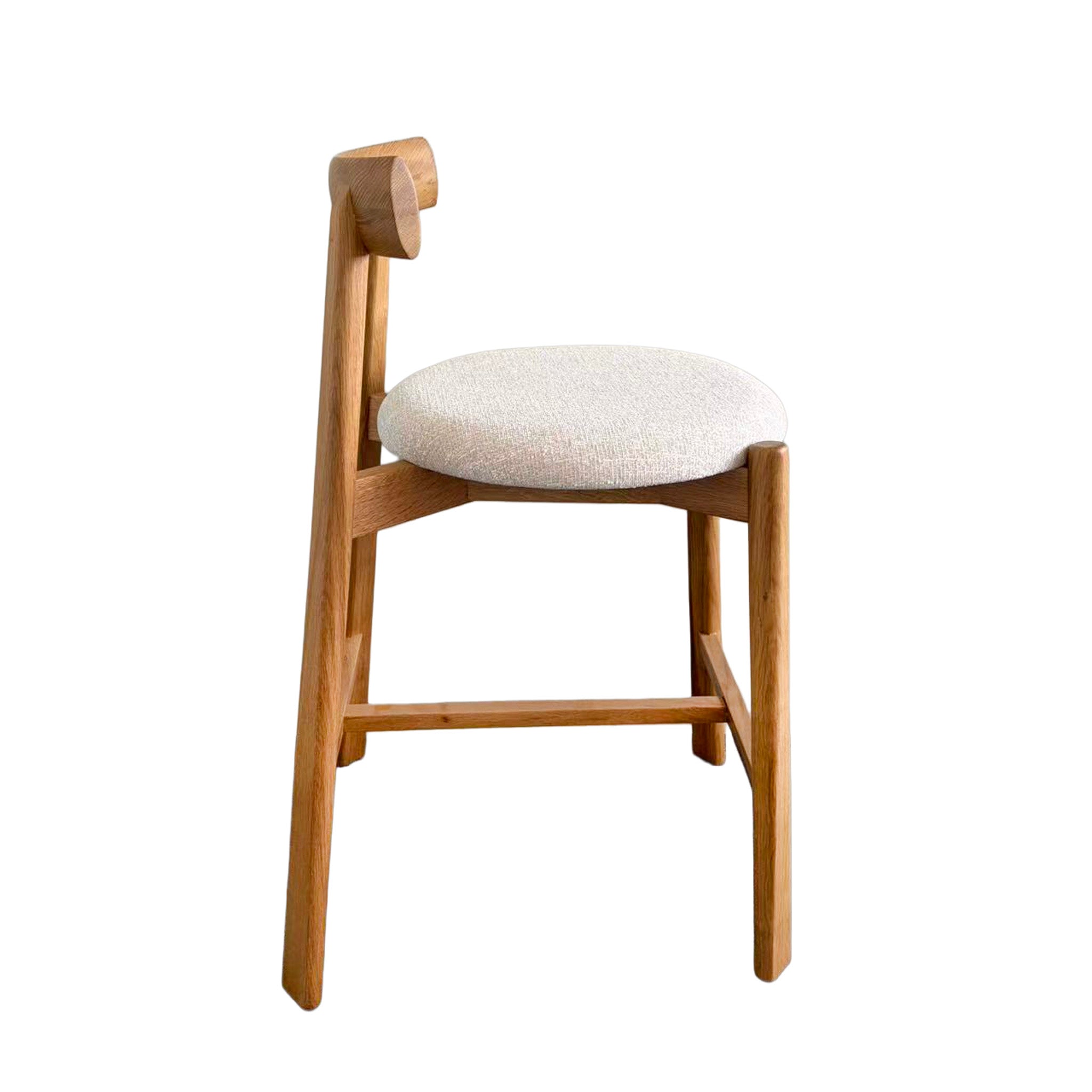CBS12785-HN 65cm Natural Barstool - California Beige (Set of 2)