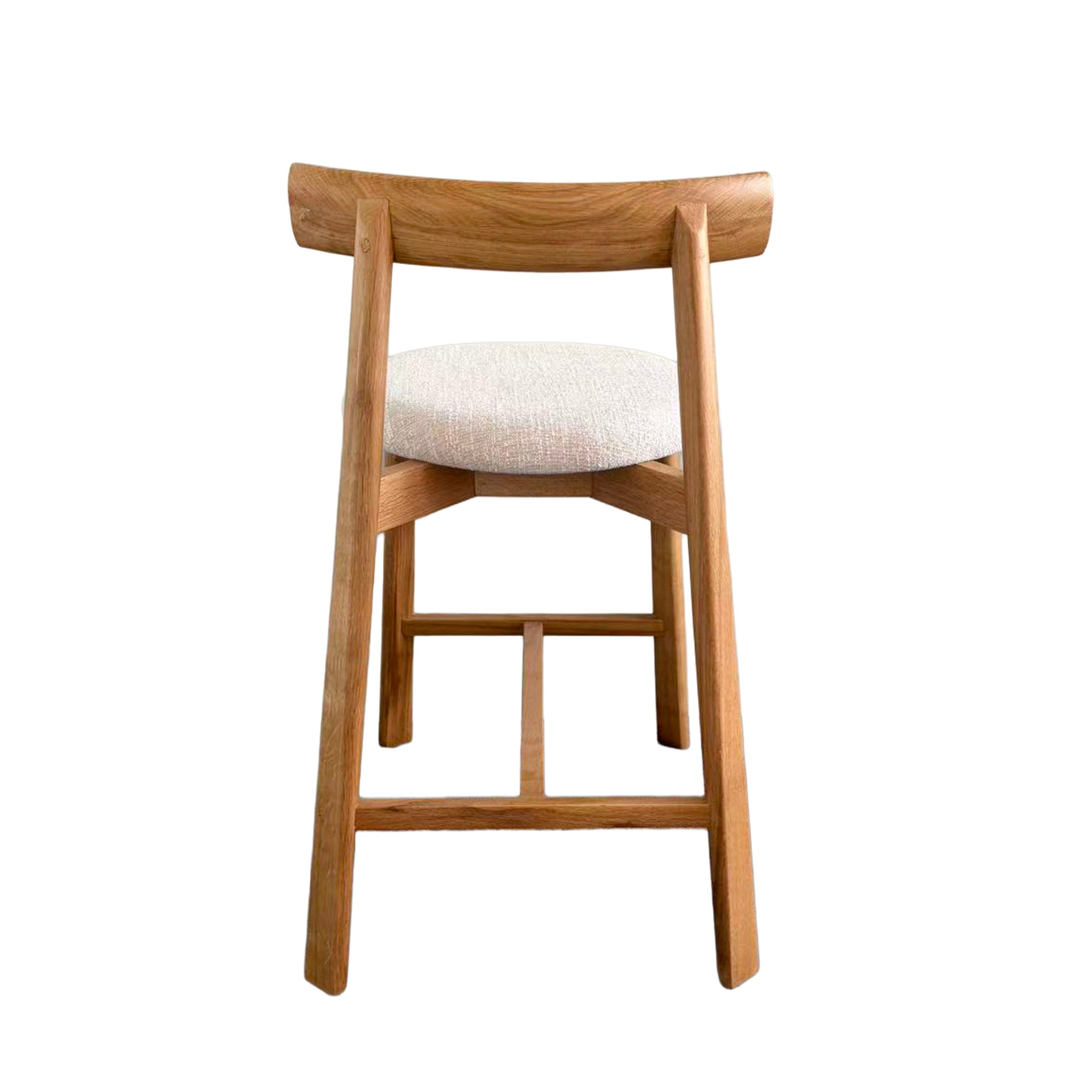 CBS12785-HN 65cm Natural Barstool - California Beige (Set of 2)