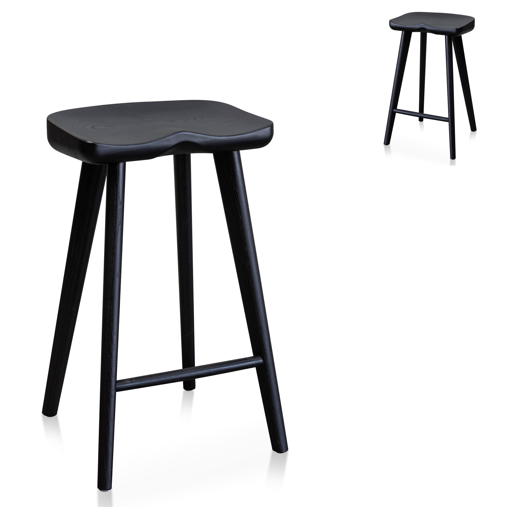 Bar stool - Black (Set of 2)