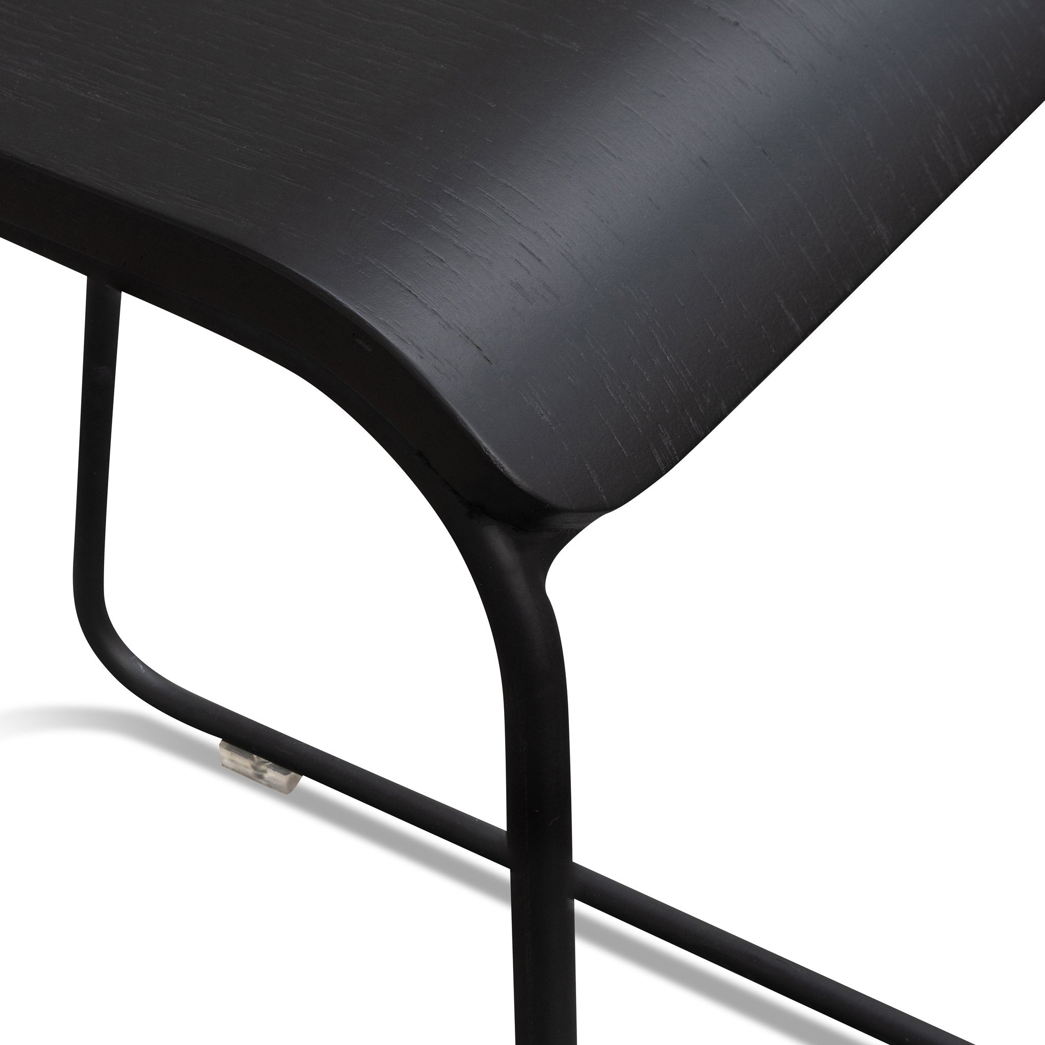 Arturo 65cm Wooden Seat Bar Stool - Black