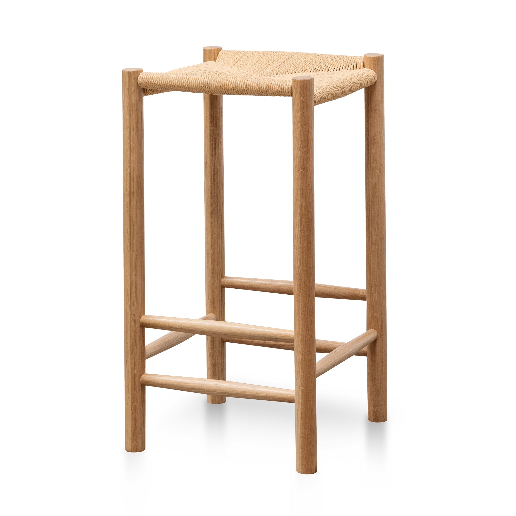 65cm Oak Bar Stool - Natural - image 4