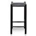 65cm Oak Bar Stool - Black - image 2