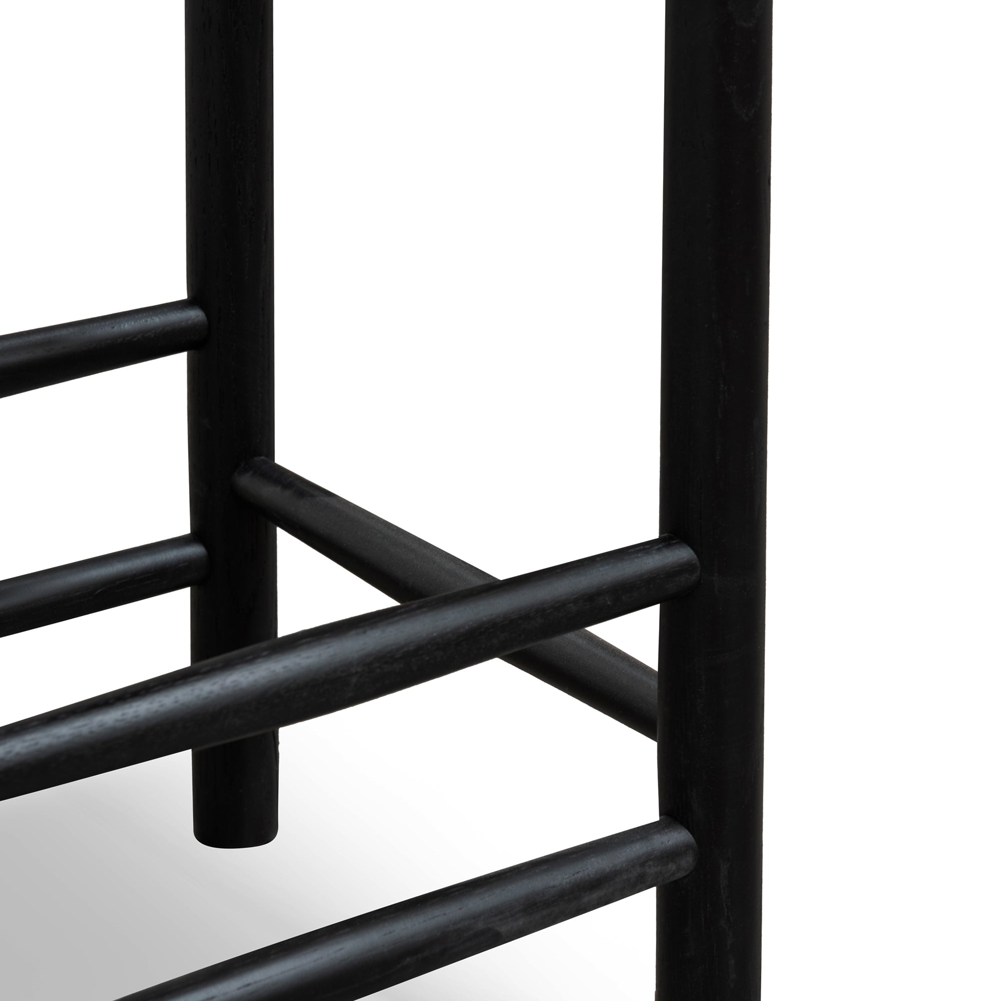 65cm Oak Bar Stool - Black - image 6