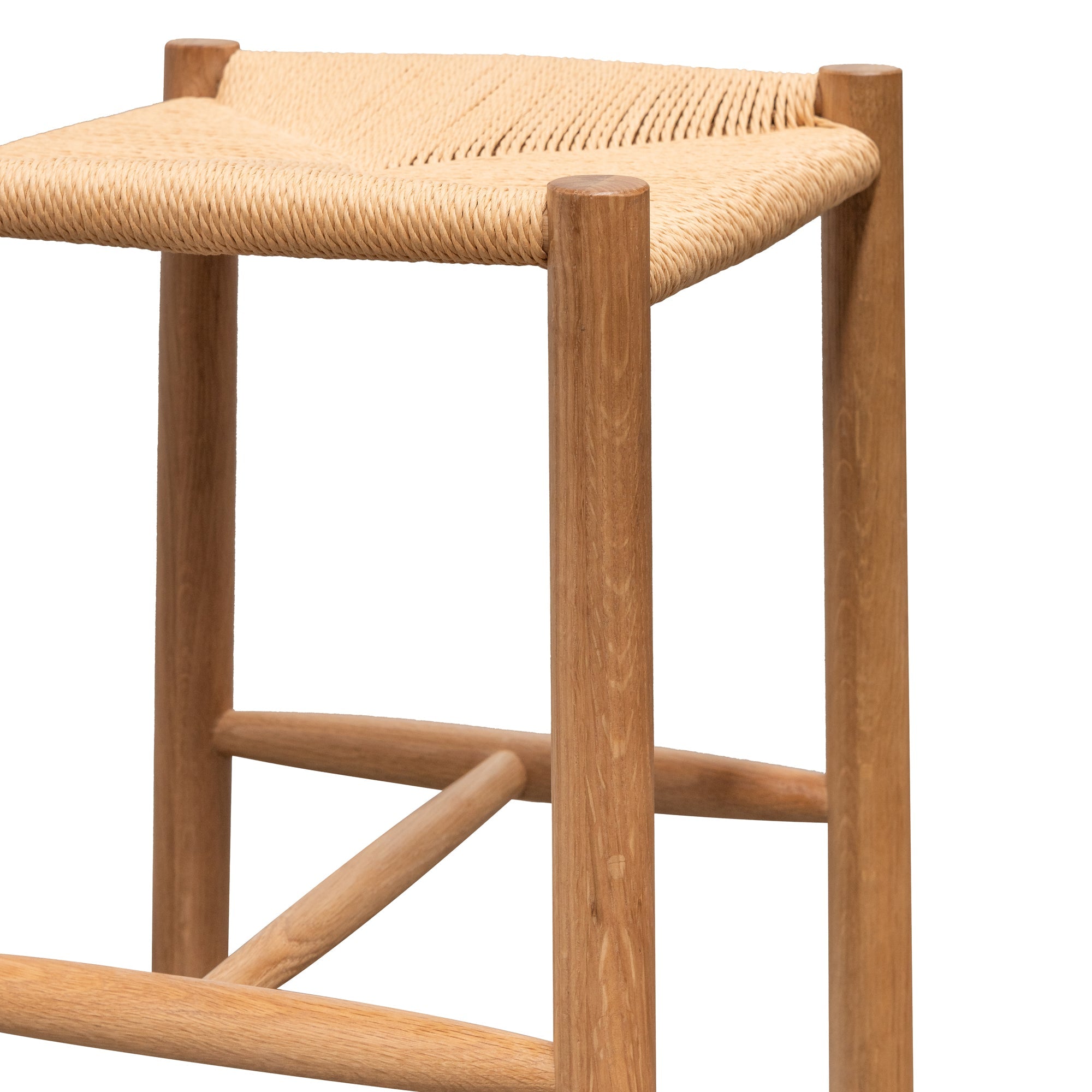 Oak Low Stool - Natural - image 5