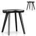 45cm Barstool - Black (Set of 2)