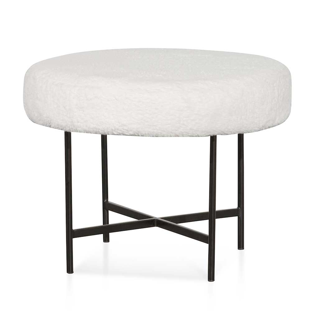 48cm Low Stool - White