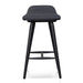 65cm Wooden Bar Stool - Charcoal Black - image 2