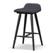65cm Wooden Bar Stool - Charcoal Black - image 3