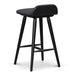 65cm Wooden Bar Stool - Charcoal Black - image 5