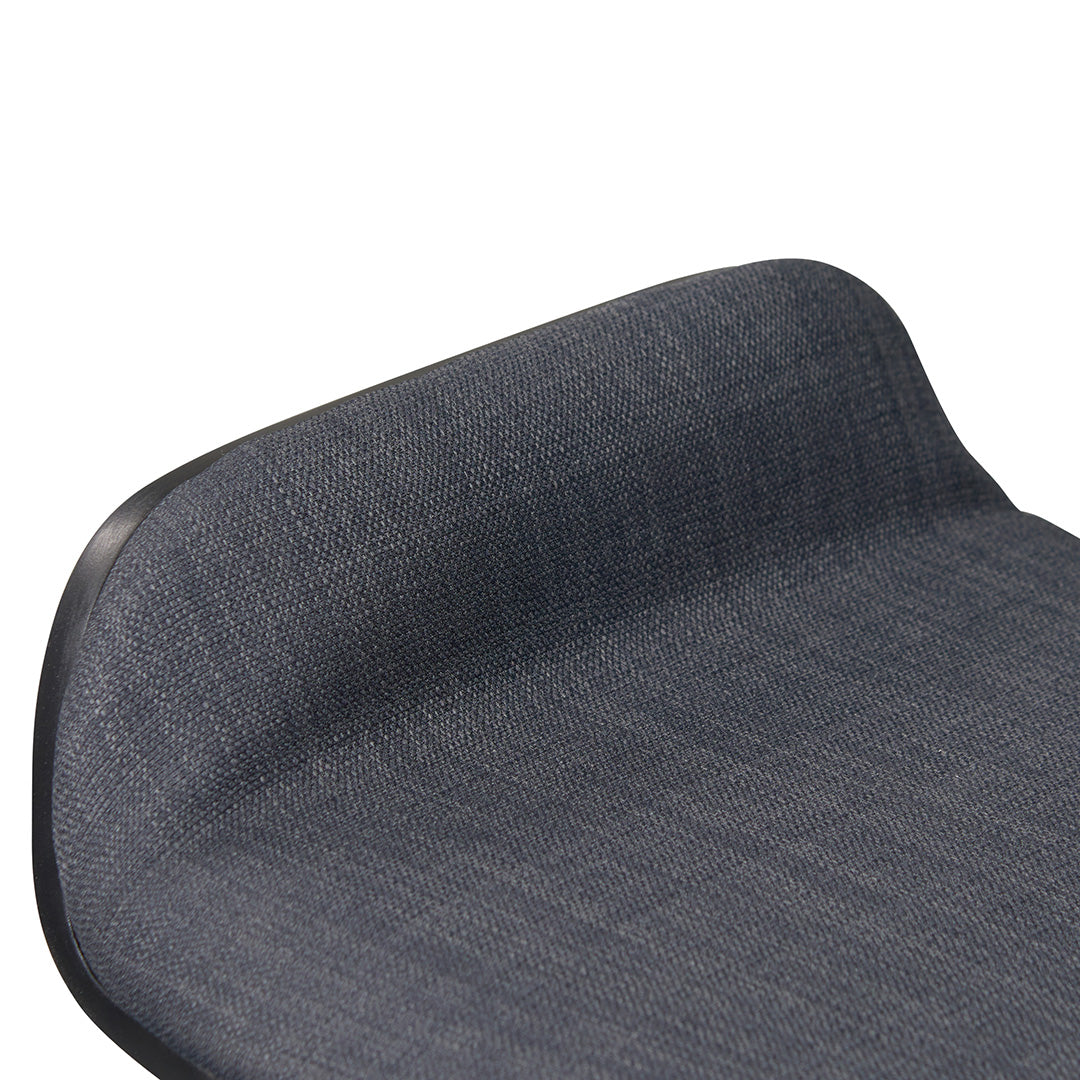 65cm Wooden Bar Stool - Charcoal Black - image 8