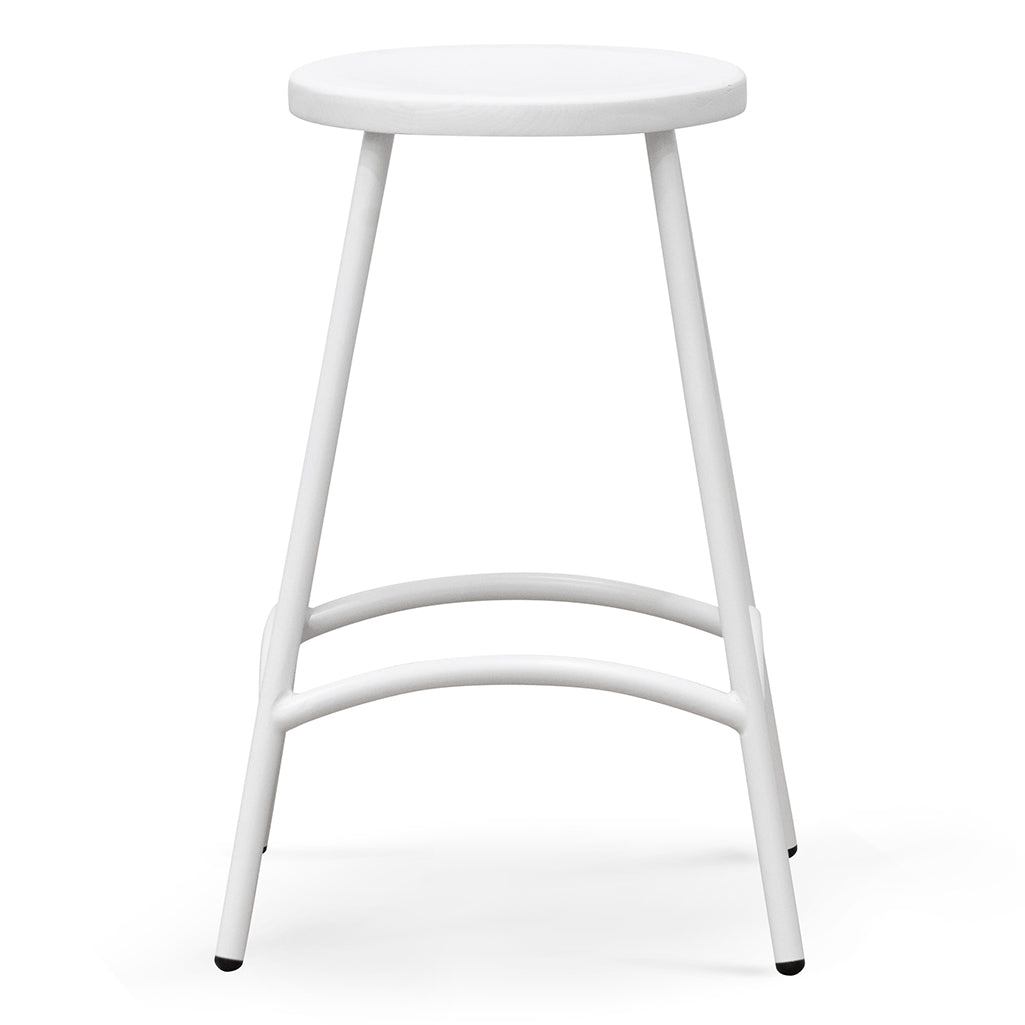 65cm Barstool - White