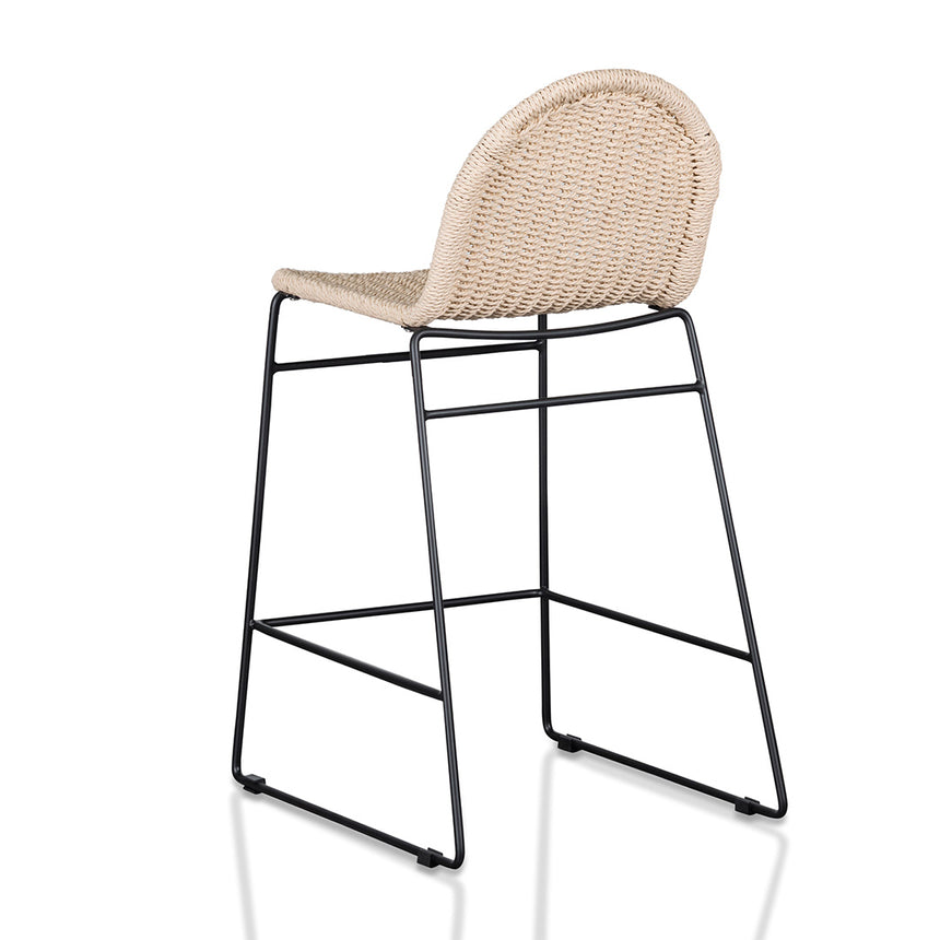 65cm Rattan Barstool - Natural Seat (Set of 2)