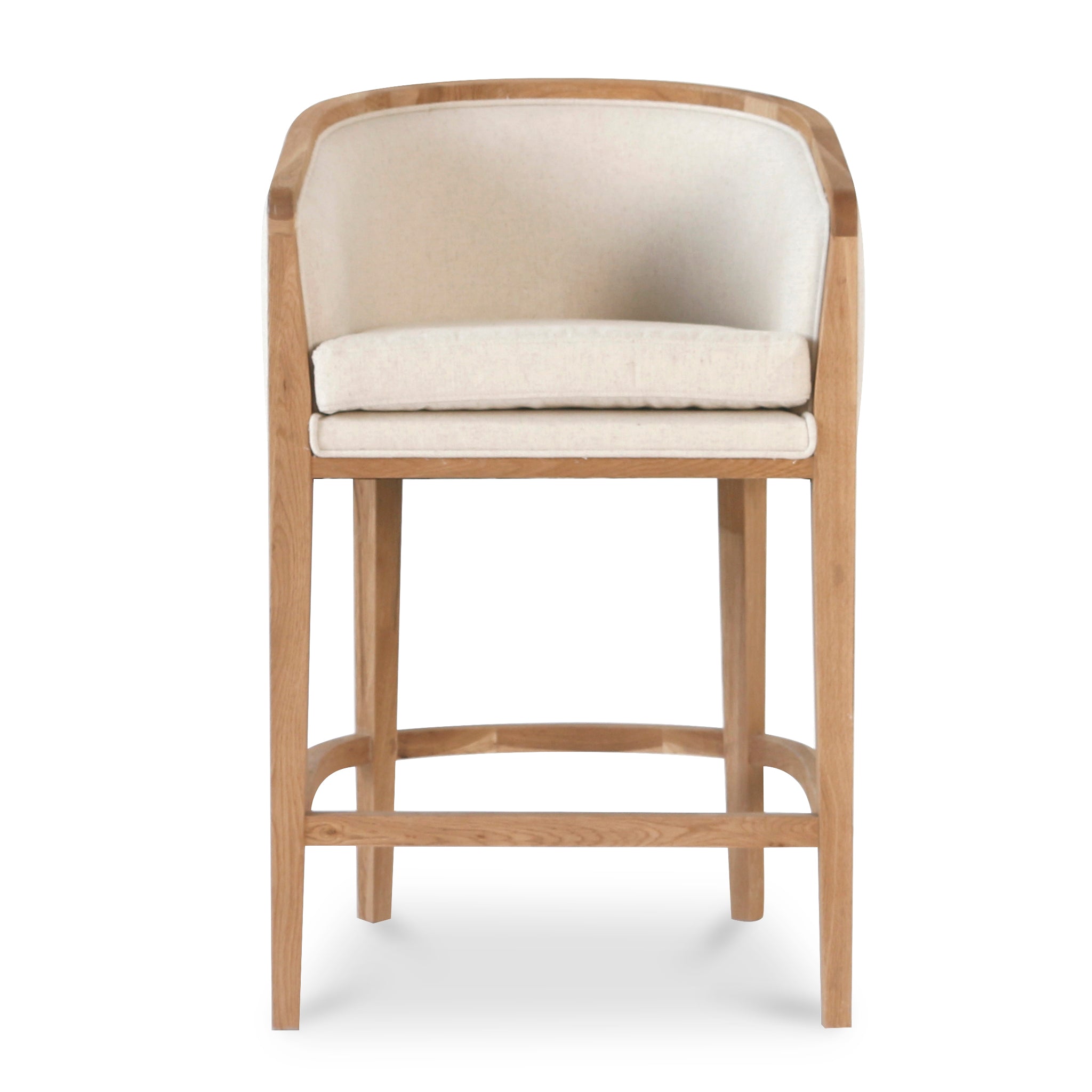 65cm Black Frame Bar Stool - Dawn Beige - image 2