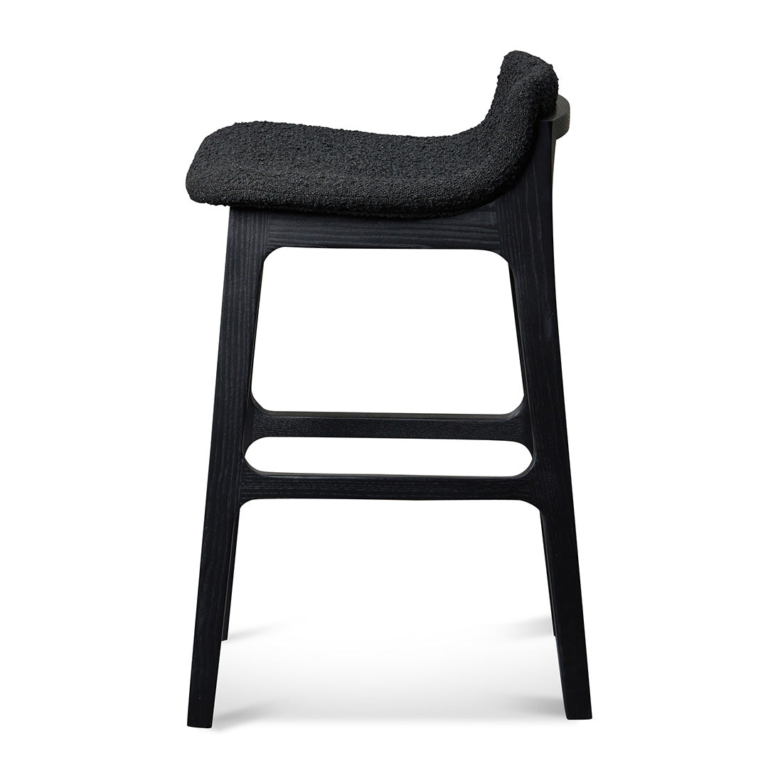 Harris 65cm Bar Stool - Full Black