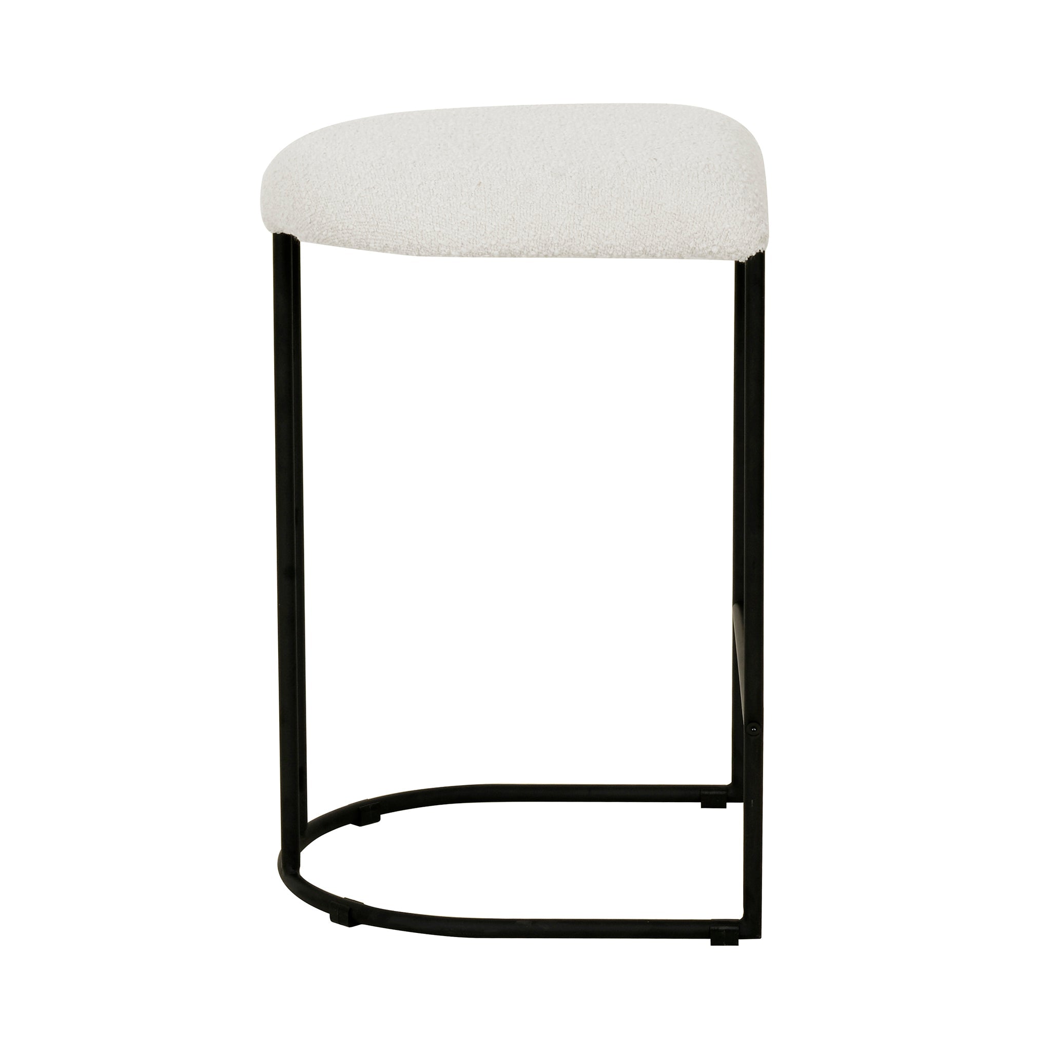 65cm Bar Stool - Cottage White Boucle (Set of 2)