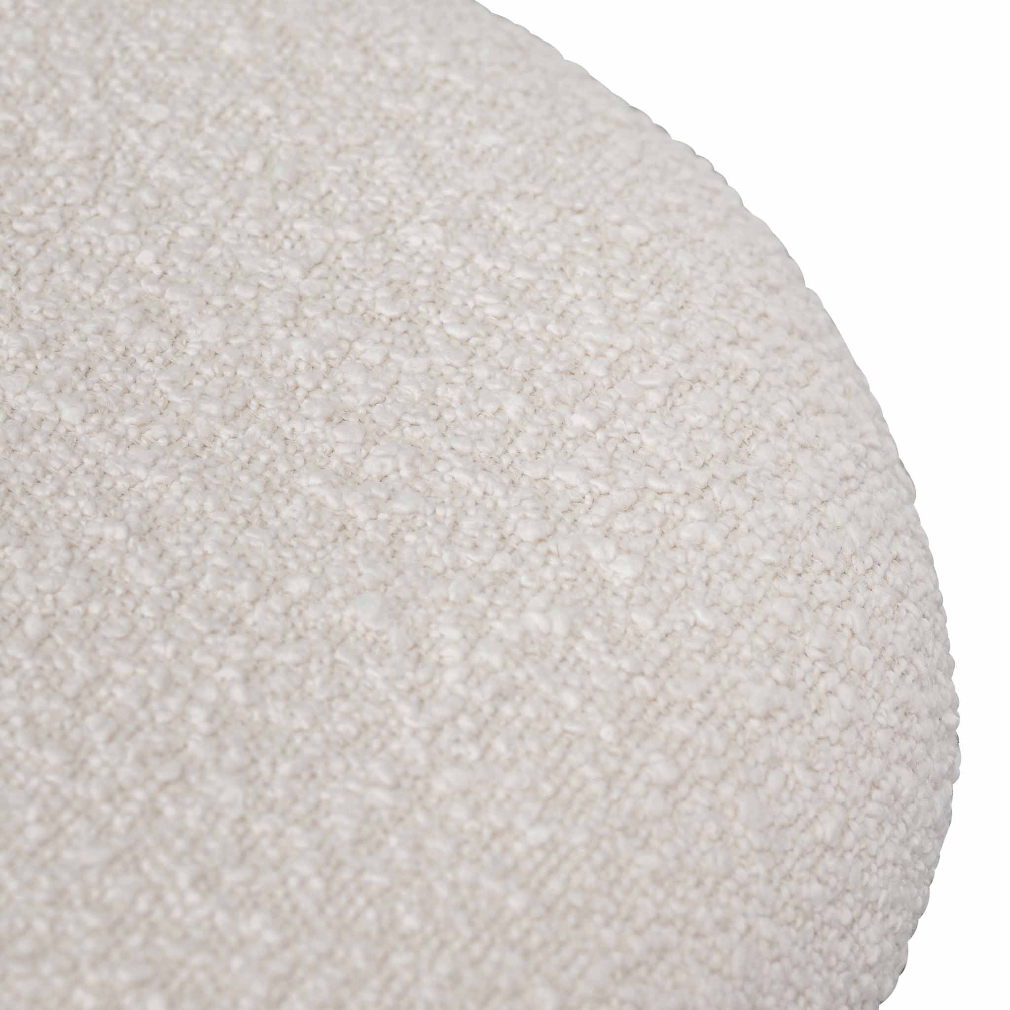 Set of 2 - Galvan 65cm Bar Stool - Cottage White Boucle