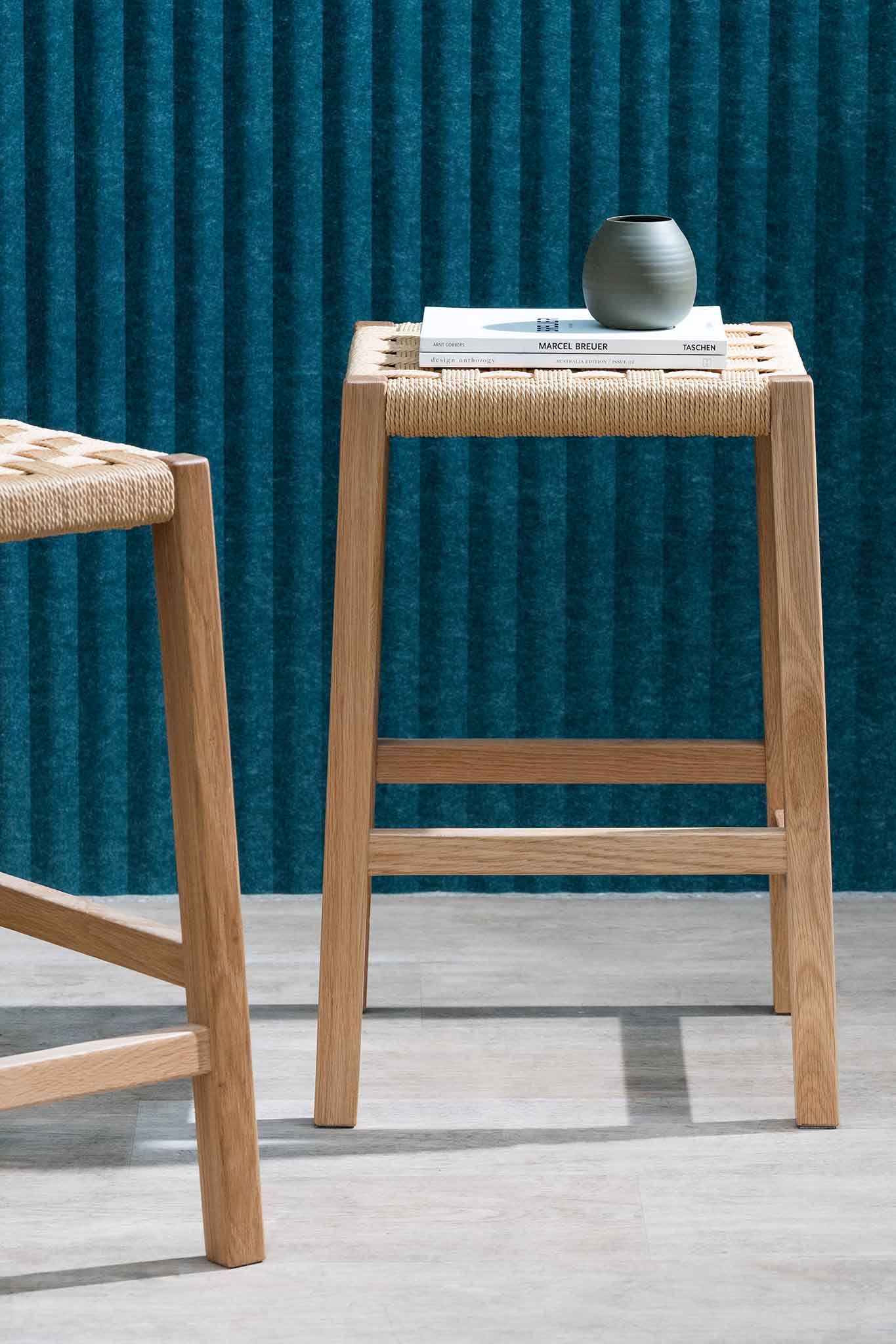 65cm Rattan Bar Stool - Natural